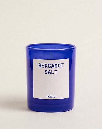 Świeca zapachowa - BERGAMOT & SALT, LEISURE