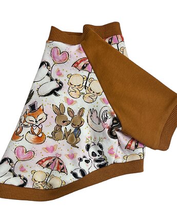 Bluza dla psa z raglanowym rękawem  rozmiar M, Psia szafa