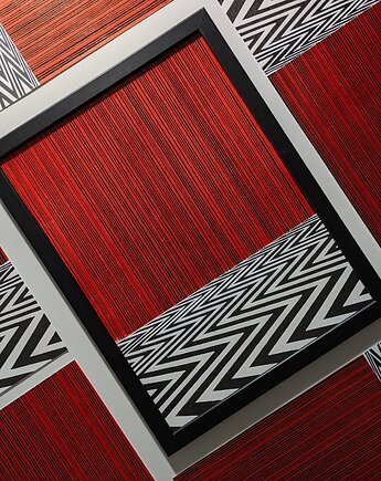 Ręcznie drukowany linoryt "Twin Peaks" 30x40cm, Grafiki Natsona