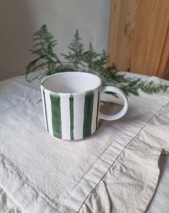 Kubek ceramiczny PASKI, krusz art