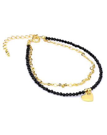 Bransoletka Turmalin Serce złoto, Brazi Druse Jewelry