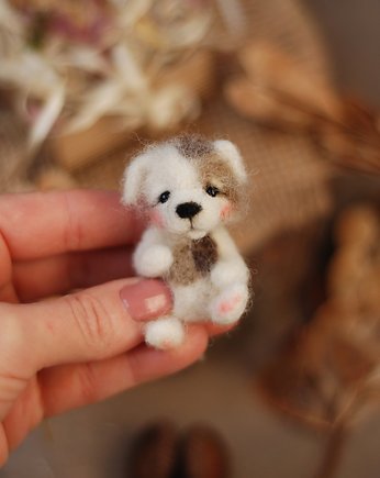 Biały Piesek- mini, BoboLobo Handicraft