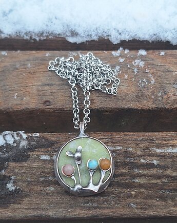 Ogródek - wisiorek, po drugiej stronie lustra