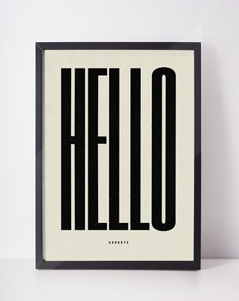 plakat //  hello goodbye  // a3, Klawe Rzeczy