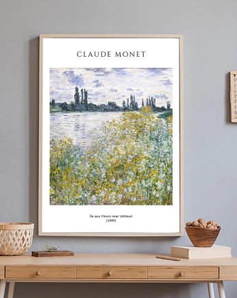PLAKAT Monet, wystawowy, pejzaż, black dot studio