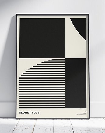 Plakat abstrakcyjny, abstrakcja, geometria - Geometria 2, Galeria EMU