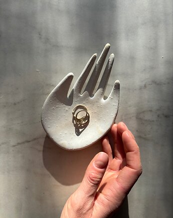 Ceramiczna Łapka Handmade Talerzyk na Biżuterię Milky Romantic, Maison Fragile