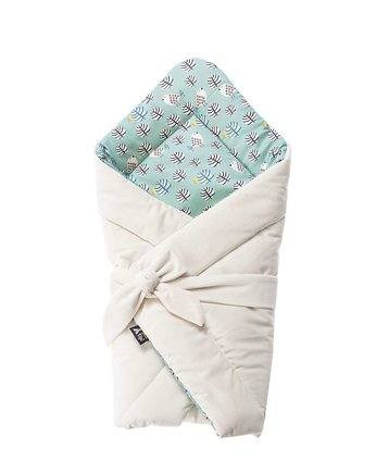 Rożek Velvet Nest Premium cream, Yellow Tipi