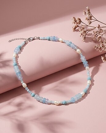 Błękitny naszyjnik inspirowany morzem, Twarda Sztuka