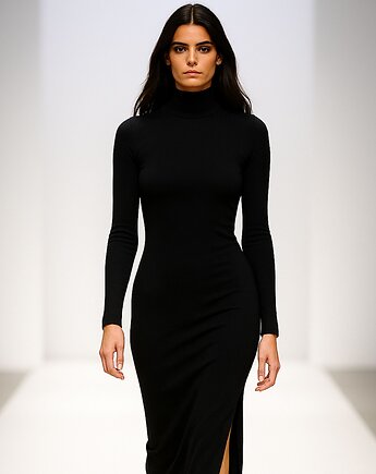 Sukienka  czarna  YY300059, YULIYA BABICH