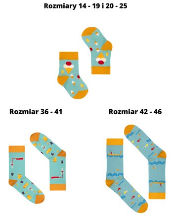 Zestaw 3 par skarpetek dla Rodziców i Niemowlaka, FAVES. Socks&Friends