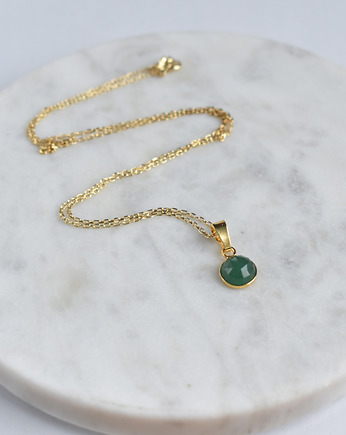 NASZYJNIK Z OKRĄGŁYM AWENTURYNEM 8MM, Zyra Jewelry