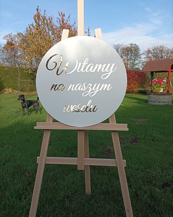 Tablica Powitalna okrąg na ślub wesele, AtonLaser