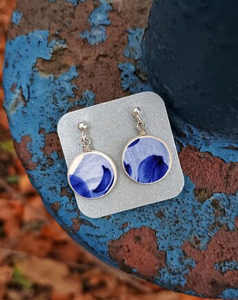 Kolczyki ceramiczne Włocławek, biżuteria z talerzy