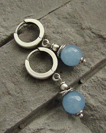 Kolczyki Błękitne kulki, RayOfArt