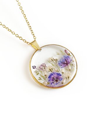 Naszyjnik z kwiatami, prezent na święta, Colie