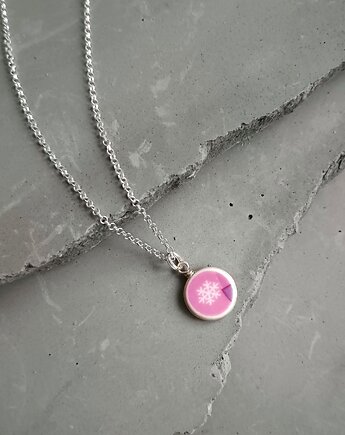 Naszyjnik ze śnieżynką, biżuteria z talerzy