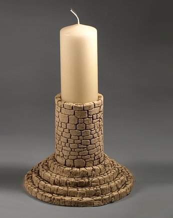 świecznik, lampion kolumnowy kamienny, pracowniazona