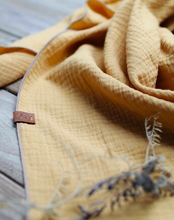 Wiosenna chusta muślinowa damska, uniwersalna chusta bawełniana, Pracownia Rękodzieła Zolla