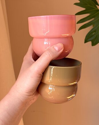 SZKLANKI RUNO MIX REGULAR (2szt.) latte + grejpfrut, FORMY PROSTE