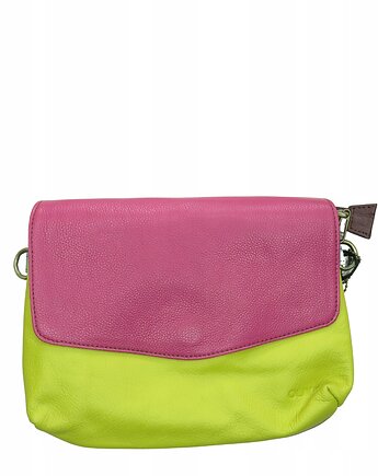 Torebka listonoszka damska skórzana dwustronna odwracalna klapka OLIVKA, Olivka Warsaw