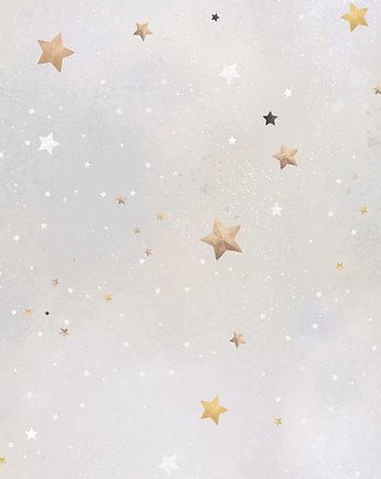 Tapeta ścienna Fairy Land Gwiazdki na szarym 53cmx10m PZ, Bajkowe Wnetrza