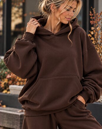 Bluza Hoodie - Chocolate Brown, SOREXWEAR