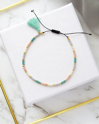 Bransoletka Minimal - Bubble Gum, Ilovehandmade