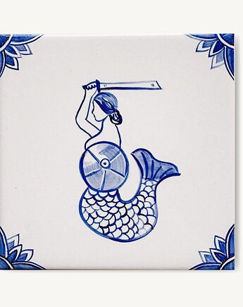 Syrenka warszawska na kafelku, AZUL kafelki