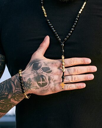 Męska bransoletka Black & Gold, Kulka Bransoletki