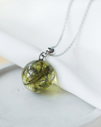 Wisiorek z mchem, nature gift