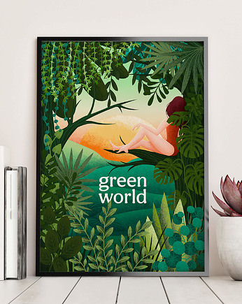 Plakat Green World, Variegata Design