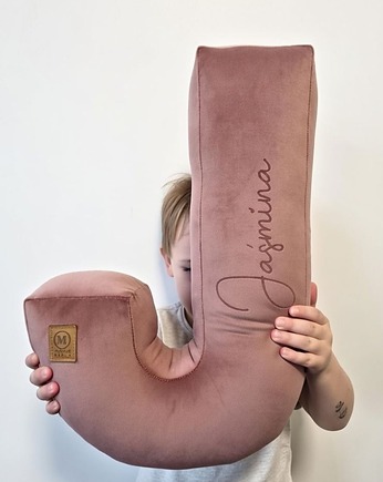 Poduszka dekoracyjna litera, literka, inicjały z imieniem - kolor do wyboru, Mama Otula