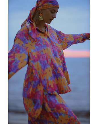 CS  - Wiskozowy kolorowy  komplet Koszula  spodnie NEMO, CS