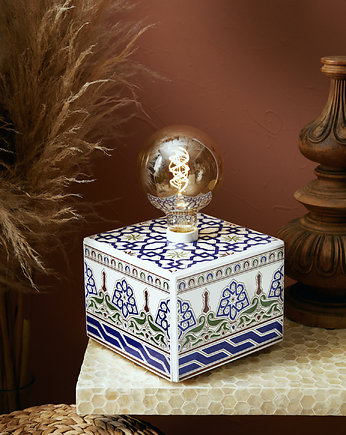 Lampa stołowa Oryginalna ceramiczna MAROKO, Azulo Ceramic