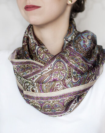 Szal Jedwabny Orient Flower Violet, Petite Folie