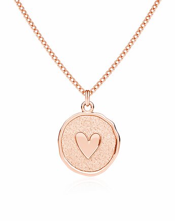 LOVE COIN - naszyjnik srebro, złoto, różowe złoto, ISSI Jewelry