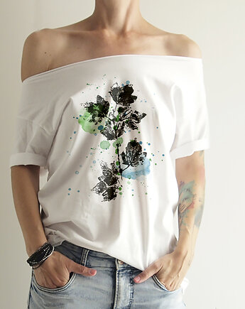 Bluszcz tusze Oversize Biały, ONE MUG A DAY