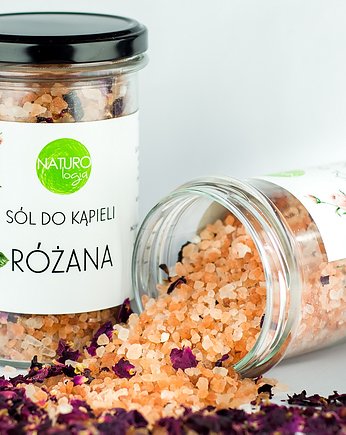 Sól do kąpieli różana z płatkami róż, Naturologia