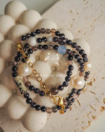 Naszyjnik z brązowych kamieni Chocolate, Maybe Jwlr