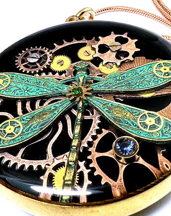 WISIOR  unikatowy - Ważka - symbol szczescia IV, DROBINY CZASU