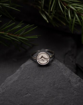 Srebrny pierścionek z górskim szczytem, Szkatułka Emi