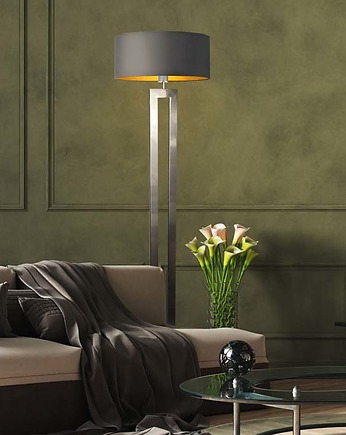 Nowoczesna lampa podłogowa w stylu glamour KALIFORNIA GOLD, LYSNE