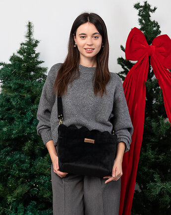 Torebka mini muffin czarna, sacky bag