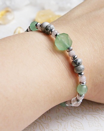 Amulet - SPOKÓJ - awenturyn, jaspis, kaktusia