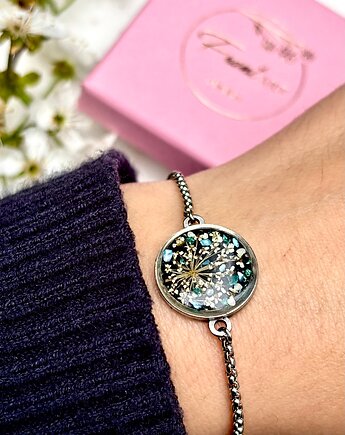 Bransoletka Dzika Marchew na czerni, Frant Art Jewellery