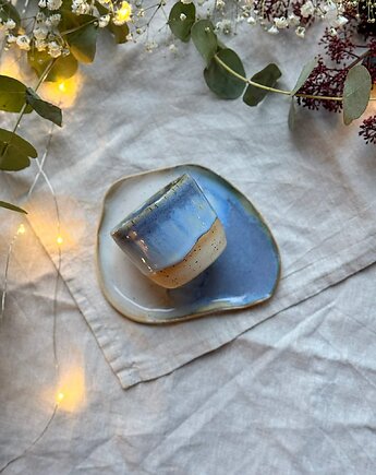 Zestaw doppio: czarka ze spodkiem, JD loves CERAMICS