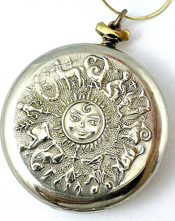 WISIOR - Dragon green & Zodiac sun (Old Base) (handmade), DROBINY CZASU