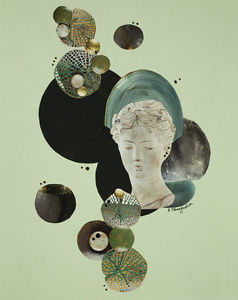 Kolaż / plakat Lilie Wodne, Harmony Collages