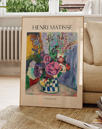 Plakat Reprodukcja Henri Matisse - Piwonie, Les Pivoines, OSOBY - Prezent dla emeryta